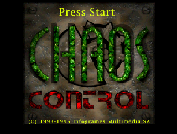 Chaos Control Title Screen